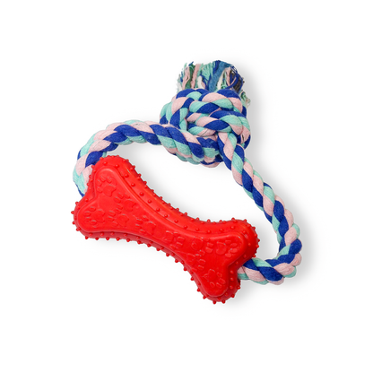 Bone Braid Tug Chewing Toy For Small Medium Dogs